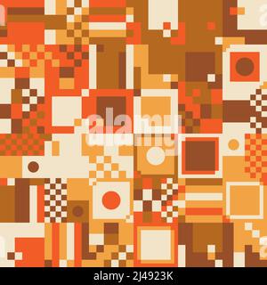 Grafica vettoriale ispirata all'arte minimale realizzata con elementi e forme geometriche astratte. Grafica di design geometrico per poster, copertina, arte, regalo Illustrazione Vettoriale