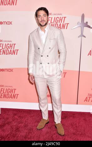 West Hollywood, CA. 12th Apr 2022. Alberto Frezza partecipa alla Los Angeles Season 2 Premiere della HBO Max Original Series "The Flight Attendant" al Pacific Design Center il 12 aprile 2022 a West Hollywood, California. Credit: Jeffrey Mayer/JTM Photos/Media Punch/Alamy Live News Foto Stock