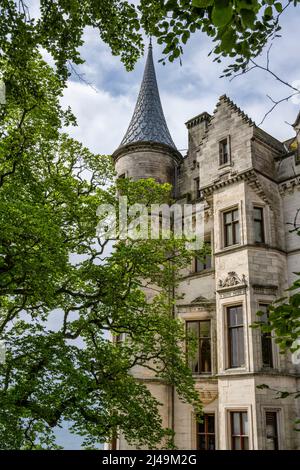 Castello di Dunrobin a Sutherland, Highland, Scozia, Regno Unito Foto Stock