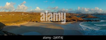 Polin Beach, Sutherland, Scozia Foto Stock