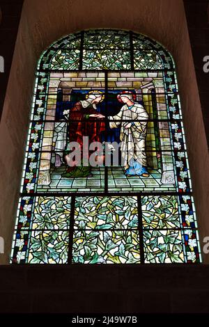 Foto della famosissima Winchester Cathedral in Hampshire Inghilterra . Foto Stock