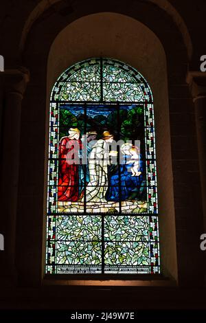 Foto della famosissima Winchester Cathedral in Hampshire Inghilterra . Foto Stock