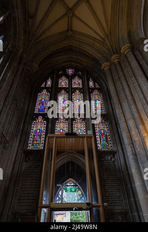 Foto della famosissima Winchester Cathedral in Hampshire Inghilterra . Foto Stock