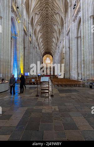 Foto della famosissima Winchester Cathedral in Hampshire Inghilterra . Foto Stock