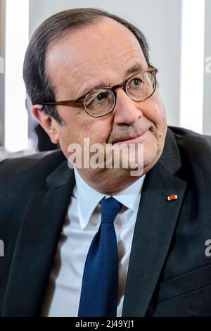 Francois Hollande ancien Presidente de la Republique Francaise | Hollande Francois è l'ex presidente socialista della Francia Foto Stock