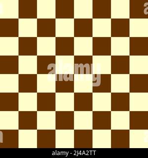 il tabellone a scacchi usato per giocare a scacchi composto da 64 quadrati su cui sono piazzate le pedine degli scacchi Foto Stock