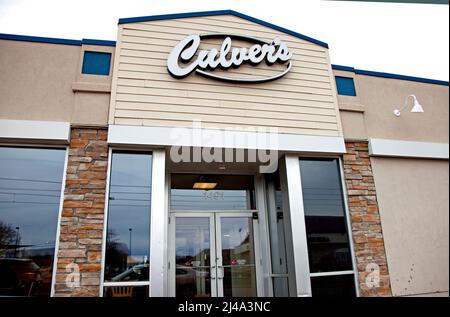 Ingresso al ristorante fast food Culver's. St Paul Minnesota, Stati Uniti Foto Stock
