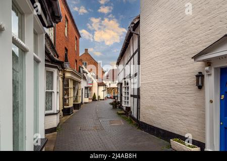 Butter Street ad Alcester, Warwickshire, Inghilterra. Foto Stock