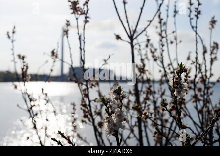 Ladizhin, Vinnytsia, Ucraina, 2 maggio 2021: Centrale idroelettrica HES situata Foto Stock