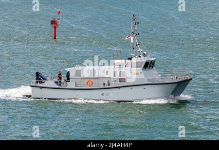 HMS Magpie (H130) è un'imbarcazione idrografica gestita dalla Royal Navy - giugno 2019. Foto Stock