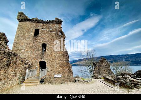 Castello Urquhart, Scozia Foto Stock