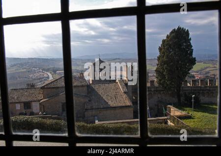 Gradara, Pesaro, Italia 05/02/2006: Fortezza statale di Gradara. ©Andrea Sabbadini Foto Stock