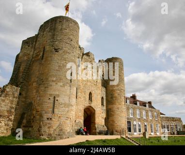 Tonbridge Castle, Kent, Inghilterra, Europa Foto Stock