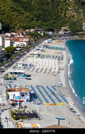 Spiaggia di Ruffo di Scilla in Calabria, Italia Foto Stock