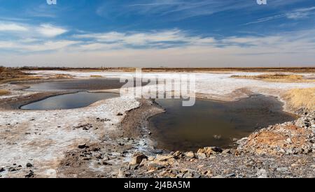 Cherokee, Oklahoma - Salt Plains National Wildlife Refuge. Foto Stock