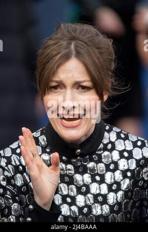 Kelly Macdonald partecipa alla prima "Operation mincemeat" del Regno Unito al Curzon Mayfair il 12 aprile 2022 a Londra, Inghilterra. Foto Stock