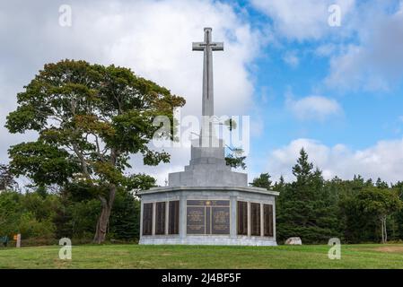 Halifax, Nova-Scotia, Canada – 4 settembre 2021 : il Memoriale Navale nel Parco di Point Pleasant. Foto Stock