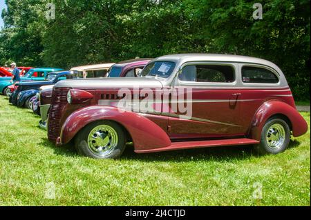 Grand Ledge, MI - 8 luglio 2017: Vintage 1930s Master Sedan Foto Stock