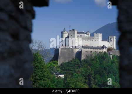 Antico castello sulla collina in Austria Foto Stock