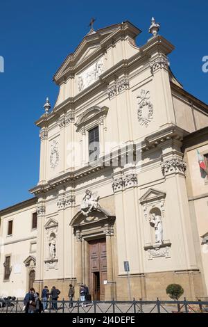 Vista esterna della Chiesa di San Marco Firenze Italia Foto Stock