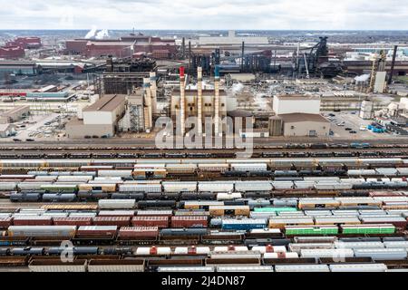 AK Steel Works Dearborn, MI, USA Foto Stock