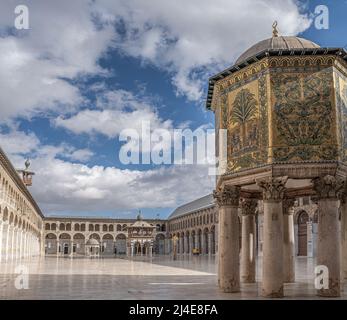 La Moschea di Umayyyad di Damasco, Siria Foto Stock