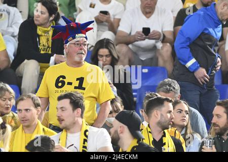 Durante la fase di ritorno delle quarti di finale della UEFA Conference League tra A.S. Roma e FK Bodo/Glimt allo Stadio Olimpico il 13th aprile 2022 a Roma. Foto Stock