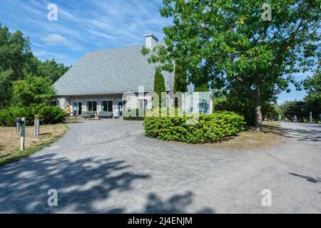 Parc-Nature de l'Île-de-la-Visitation a Montreal, Quebec, Canada - Centro informazioni Foto Stock