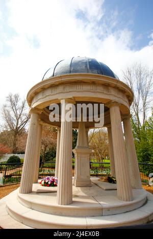 Vista sull'Hermitage di Andrew Jackson fuori Nashville, Tennessee Foto Stock