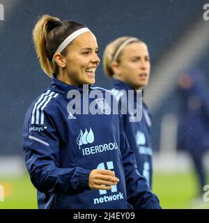 Claudia Zornoza Sanchez, calciatore spagnolo che gioca a centrocampista per il Real Madrid nella Primera Division e per la nazionale femminile spagnola. Zor Foto Stock