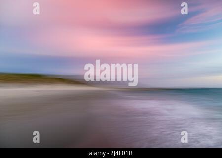 North Coogee spiaggia, tramonto, lunga esposizione Foto Stock