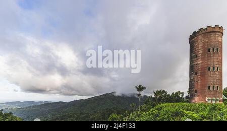 Vista della Yokahu Tower EL Yunque National Forest Puerto Rico Foto Stock