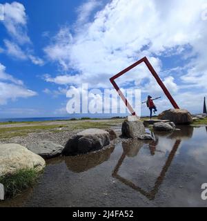 Il punto di riferimento internazionale del Seaside Park a Taitung, Taiwan Foto Stock