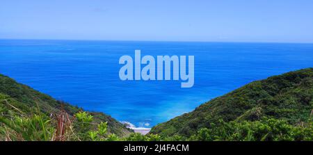 Xuhai Prairie strada panoramica prateria Pingtung County, Taiwan Foto Stock