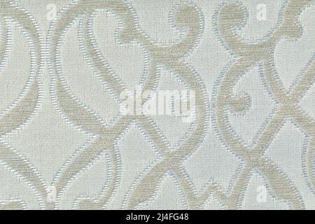 Carta da parati in stile barocco. Sfondo senza giunture. Ornamento floreale bianco e nero. Motivo per tessuto, carta da parati, confezione. Foto Stock