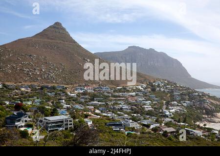 Llandudno Hillside Homes in Hout Bay - Città del Capo, Sudafrica Foto Stock