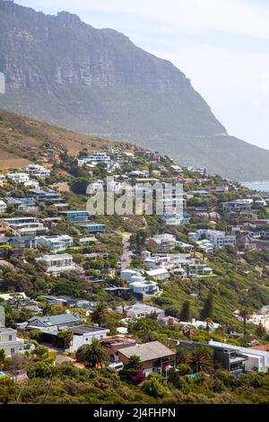 Llandudno Hillside Homes in Hout Bay - Città del Capo, Sudafrica Foto Stock