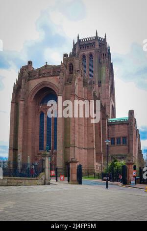 Liverpool Cattedrale Anglicana Foto Stock