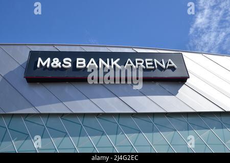 La M&S Bank Arena sul Kings Dock di Liverpool Foto Stock