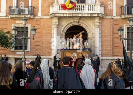 Spanien, Valencia, Palacio Arzobispal de Valencia, Vobereitungen zur Osterprozession Foto Stock