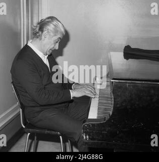 Musicista rumeno Sergiu celibidache, 1980 Foto Stock