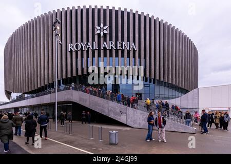 Copenaghen, Danimarca. 14th Apr 2022. La Royal Arena è pronta per la partita di pallamano tra Danimarca e Polonia a Copenaghen. (Photo Credit: Gonzales Photo/Alamy Live News Foto Stock