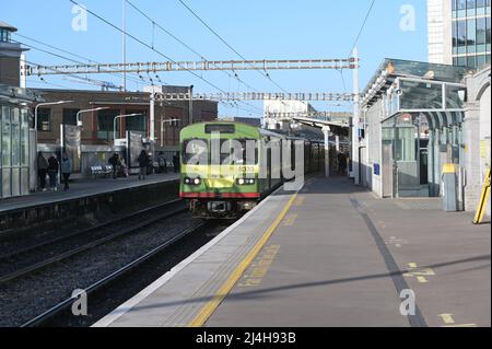 Stazione ferroviaria di Tara Street, Dublino, Irlanda Foto Stock