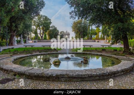 Giardini del Frontone a Perugia. Foto Stock