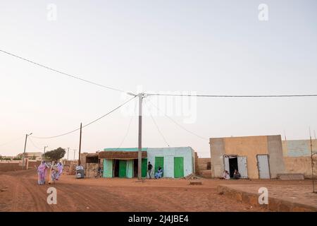 Mauritania, Chinguetti, vita quotidiana Foto Stock