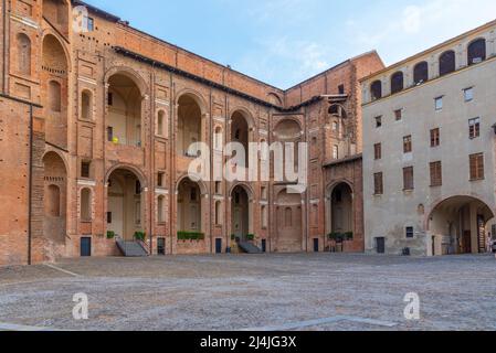 Palazzo Farnese nella città italiana di Piacenza. Foto Stock