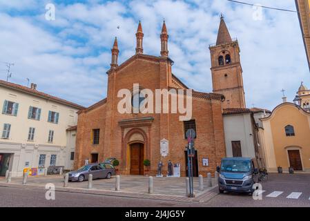 Chiesa Collegiata di San Bartolomeo Apostolo a Busseto. Foto Stock
