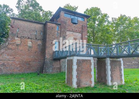 Porta degli Angeli nel comune italiano di Ferrara. Foto Stock