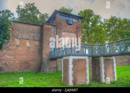 Porta degli Angeli nel comune italiano di Ferrara. Foto Stock