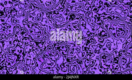 Sfondo di macchie di plasma sfocate in movimento. Design. Liquido plasmatico in bolle con punti lineari. Sfondo con distorsioni del plasma liquido cibernetico Foto Stock